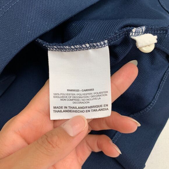 Nike Golf Shirt Women M Medium Dri Fit Sleeveless Performance 1/4 Button Polo - Picture 9 of 12